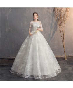 Black Sweetheart Wedding Dresses Cap Sleeves Applique Court Train Formal Gowns