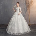 Black Sweetheart Wedding Dresses Cap Sleeves Applique Court Train Formal Gowns