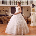 Champagne V Neck Lace Wedding Dresses with Detachable Train Backless Bridal Gown