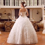 Champagne V Neck Lace Wedding Dresses with Detachable Train Backless Bridal Gown